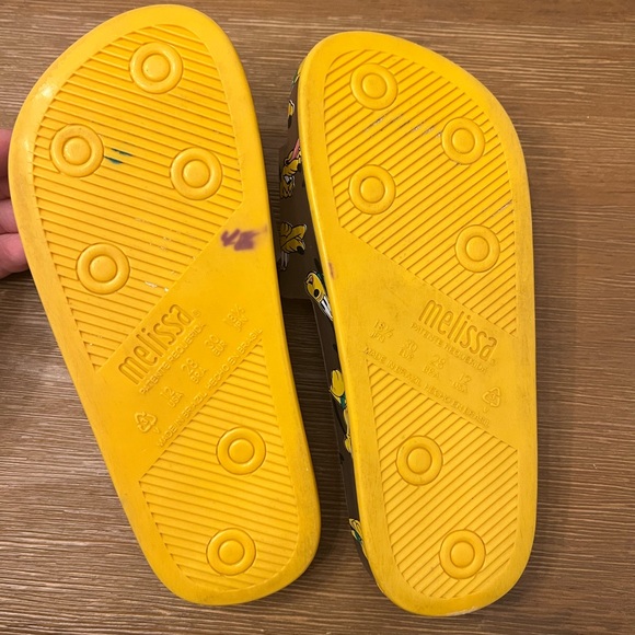 Mini Melissa Slide + Mickey And Friends III Pluto Clear Beige toddler 12 unisex - Picture 5 of 5